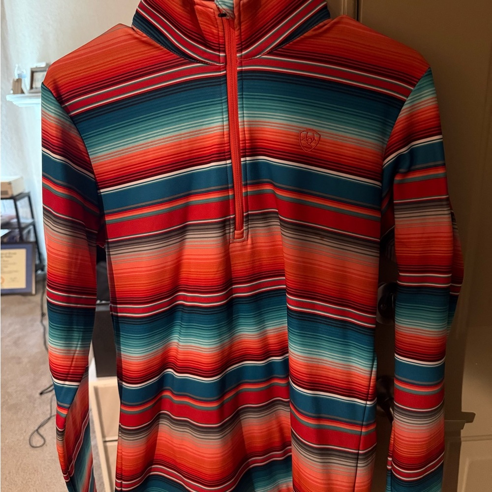ARIAT serape Quarter-Zip Pullover